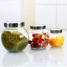 Food Grade Candy Dry Fruit Glass Jar with Seal Lid